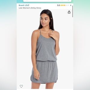 Lole grey mini dress size large